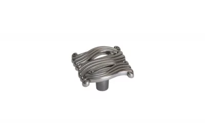 Ручка-кнопка, отделка графит металлик