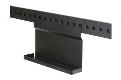 Полка универсальная 1-уровневая, 256х100х180мм, отделка черный бархат (матовый)