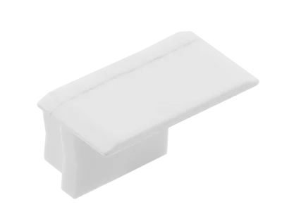 GTV: Заглушка для профиля GLAX MINI врезного высокого - цвет белый (цена за 10шт.): PA-ZASGLAXMW-10