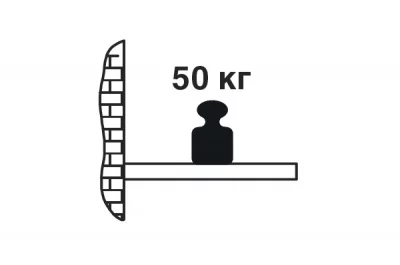 Менсолодержатель Serenissima 24, отделка серебро, комплект 2 штуки