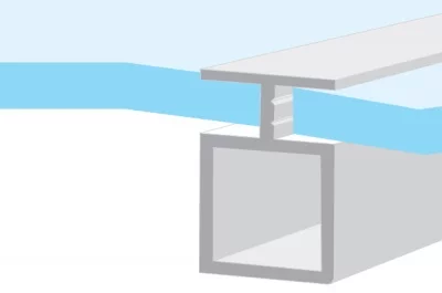 Профиль разделительный PR.100081, алюминий, L=4.1м Профиль разделительный PR.100081, алюминий, L=4.1м