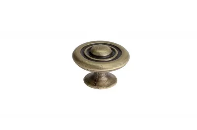 Ручка-кнопка, отделка бронза матовая