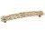 Ручка-скоба 128мм, отделка золото винтаж