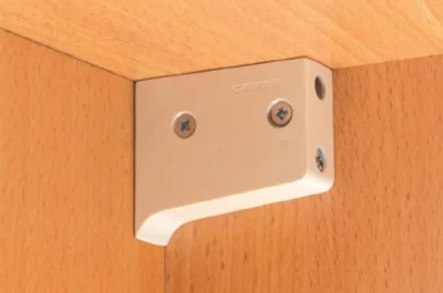 Подвеска полок крепление на саморезах универсальная, серая