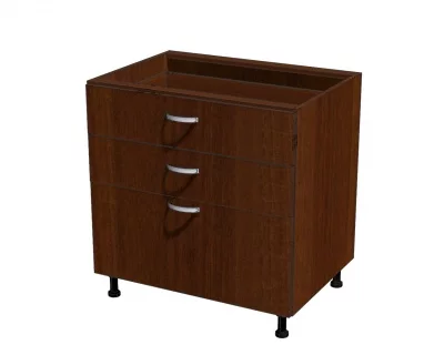 Корпус напольного шкафа для кухни, 3 ящика 800*560*720