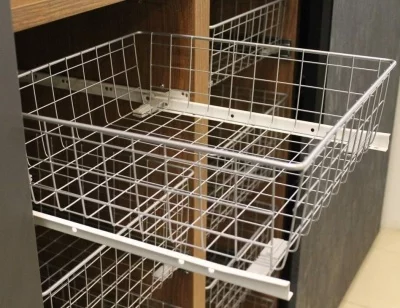 Корзина сетчатая 190х400х400 мм, металлик серебристый FIRMAX