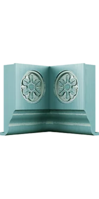 Накладка на ФН фигурный внутренний угол 90, коллекция Афродита