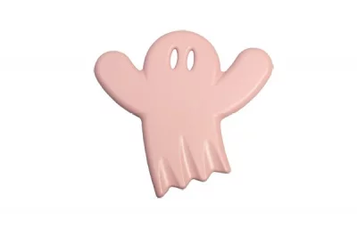 Ручка-кнопка, отделка розовая