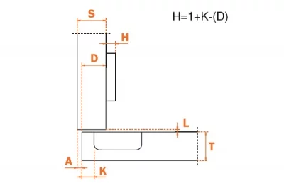 Петля 110" универсальная (7-ми шарнирная) с обратной пружиной