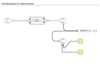 IR - датчик открывания фасада врезной, 40W/12V