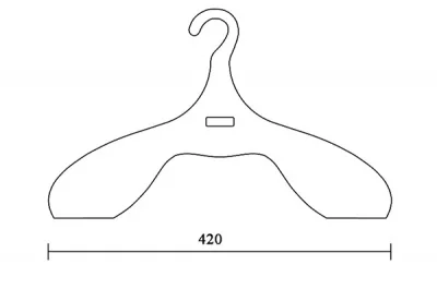 Плечики для одежды, отделка оранжевая