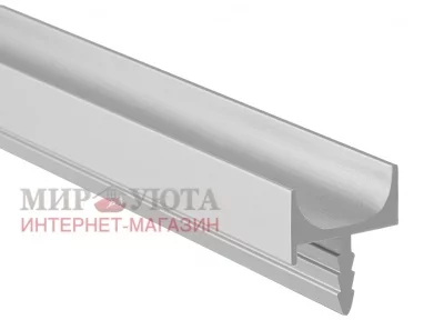 Профиль-ручка врезная для фасада 18мм, алюминий матовый, L-5500мм: LKW5AA