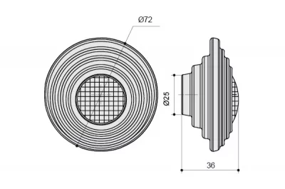 Ручка-кнопка, отделка золото матовое + горный хрусталь