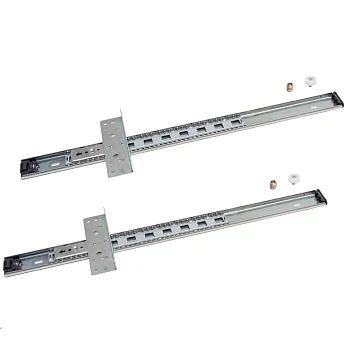 Комплект шариковых направляющих h.35, L=454мм для поворотно-сдвижных фасадов, отделка цинк