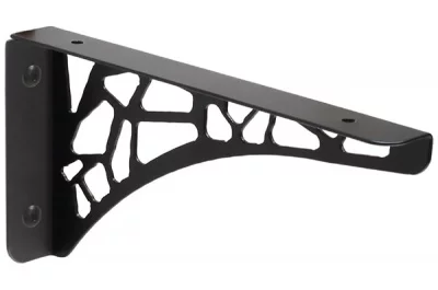 Менсолодержатель «Париж», отделка черный бархат (матовый), комплект 2 штуки