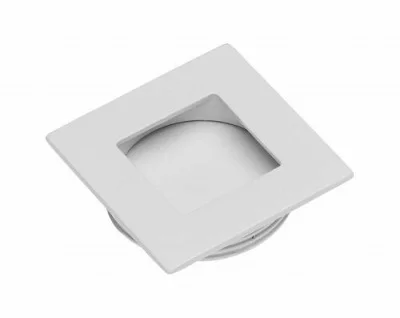 Ручка мебельная врезная квадратная UZ B226 , белая GTV UZ-00B226-10