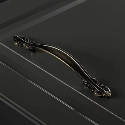 GTV: Ручка мебельная WERONA C=128мм, брашированная латунь UZ-WERON-128-09