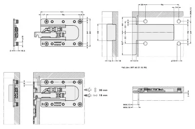 Подвеска каркаса усиленная, правая