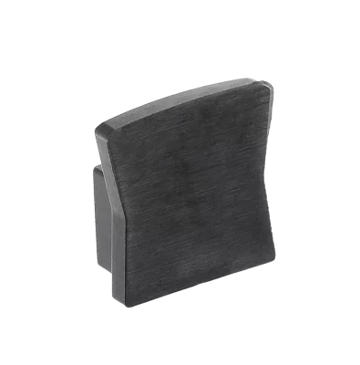 GTV: Заглушка для профиля GLAX MINI накладного высокого - цвет ЧЕРНЫЙ МАТ. (цена за 10шт.): PA-ZASGLAXMNKW-20M