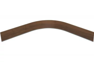 09 Закругление универсальное для цоколя ПВХ Н.100, орех темный