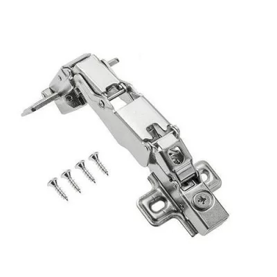 Петля GTV ZM-НСKT 165 грградусов угловая самозакрывающаяся с планкой: ZM-HCKT165BE-S