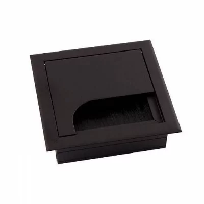 GTV: Пропуск для кабеля Мерида 80x80 черный LB-K80X80-20