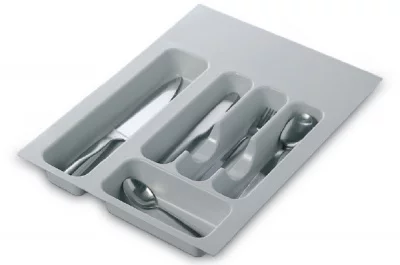 Ёмкость в базу 400 для столовых приборов, цвет светло-серый