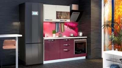 Кухонный гарнитур длиной - 180 см (со шкафом НБ)