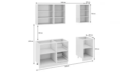 Кухонный гарнитур длиной - 210 см