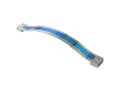 Ручка скоба со вставкой Mico 461, 128 мм, 11 хамелеон сине-зеленый