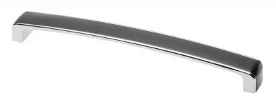 Ручка мебельная MONZA C=256 мм, хром/черная GTV UZ-MONZA256-20