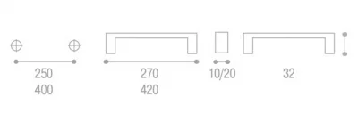 Cosma: Ручка врезная - 5710096.260.27