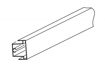 Профиль передний L=3000мм, алюминий