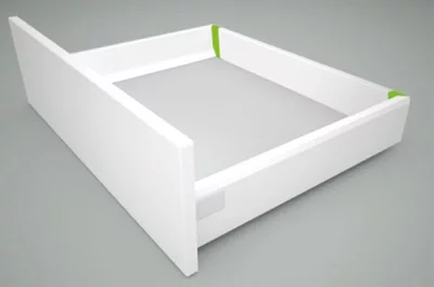 Комплект креплений для задней стенки H.180 из ДСП 16мм, отделка белая