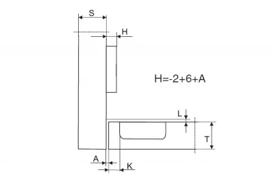 PracticAL Петля 105" вкладная PracticAL Петля 105" вкладная