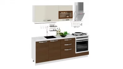 Кухонный гарнитур длиной - 210 см (со шкафом НБ)