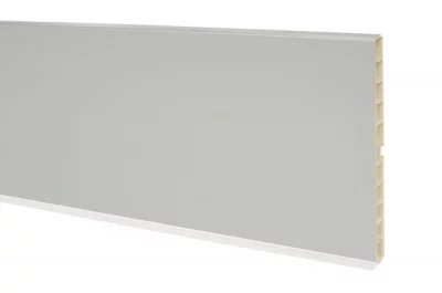 0400 Цоколь ПВХ H.150, L=4000, под гладкий алюминий NEW