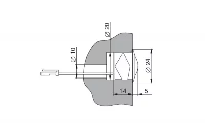 PIR-датчик движения, 250W, 100-240V