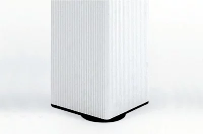 Нога 82x82 Н700 для стола треугольная, рифлёный алюминий, комплект 4 штуки