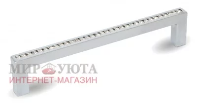 Ручка-скоба 128мм хром с кристаллами Сваровски: WMN.335K.128.KR02