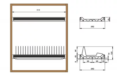 02. Vibo Сушка двухуровневая 450 для 18ДСП