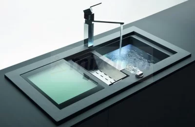 Schock: 629033 Разделочная доска для мойки Domus D100,150 390x300x4 стекло