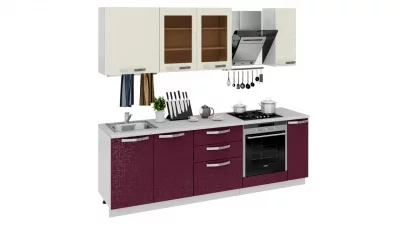 Кухонный гарнитур длиной - 240 см (со шкафом НБ)