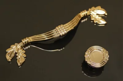 Ручка-скоба 96мм, отделка бронза металлик