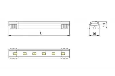 Светильник LED Monorail, 95 мм,1,3W/24V, 4000K