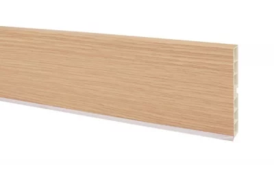 1713 Цоколь ПВХ H.100, L=4000, белёный дуб Кортина NEW