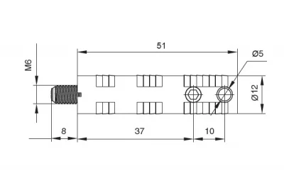 Стяжка скрытая GN500