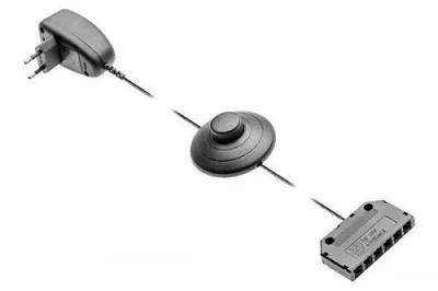 GTV: Блок питания для светодиодных клипс 220/12V 1,5W, IP20, максимально 5 клипс 0,25W, дистрибьютер, про: LD-ZSKL15-00N