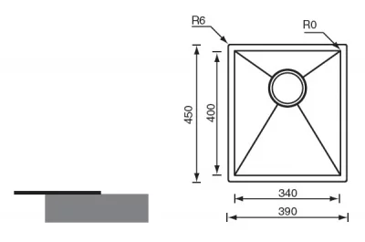 Мойка кухонная Filo Quadra IN Мойка кухонная Filo Quadra IN