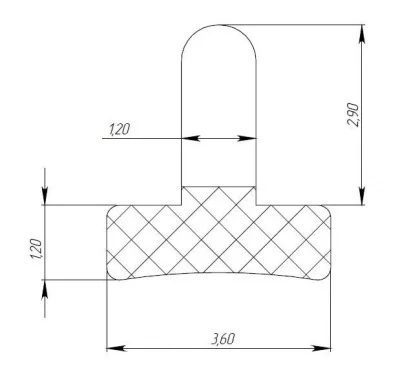 Уплотнитель ПП для алюминиевого профиля 45/4 FIRMAX вставка 4 мм, L=100 мм Уплотнитель ПП для алюминиевого профиля 45/4 FIRMAX вставка 4 мм, L=100 мм